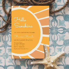 Boho Little ray of Sunshine Baby Shower Einladung