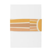 Boho Little ray of Sunshine Baby Shower Einladungsbanderole (Rückseitenbeispiel)