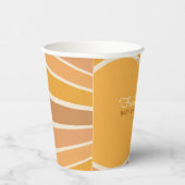 Boho Little ray of Sunshine Baby Shower  Pappbecher (Rechts)