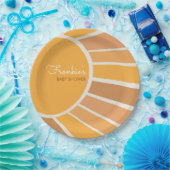 Boho Little ray of Sunshine Baby Shower Pappteller (Party)
