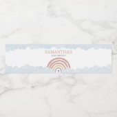 Boho Little Ray of Sunshine Baby Shower Wasserflaschenetikett (Einzelnes Label)