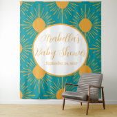 Boho Little Ray of Sunshine | Moderne Sonnendusche Wandteppich (Beispiel)