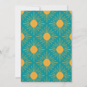 Boho Little Ray Sonnendusche Türkis in der Ferne Einladung (Rückseite)