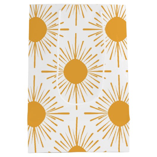 Boho Little Ray von Sun Neutral Baby Shower Mittlere Geschenktüte (Rückseite)