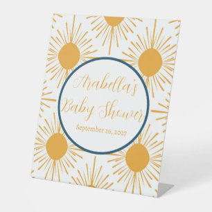 Boho Little Ray von Sun Neutral Baby Shower Sockelschild