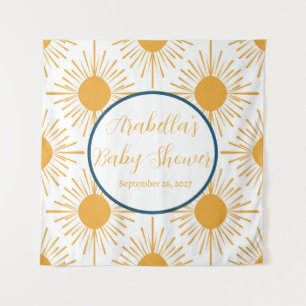 Boho Little Ray von Sun Neutral Baby Shower Wandteppich