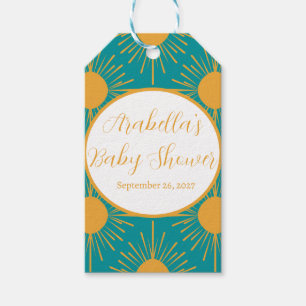 Boho Little Ray von Sun Turquoise Baby Shower Geschenkanhänger