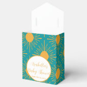 Boho Little Ray von Sun Turquoise Baby Shower Geschenkschachtel (Geöffnet)