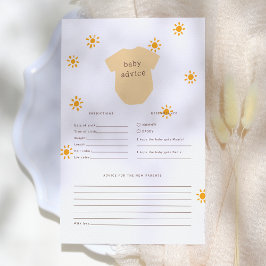Boho Little Sunshine Baby Predication & Advice Gam
