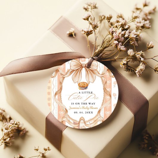 Boho Little Süsse Pie Erntedank Babydusche Geschenkanhänger