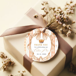 Boho Little Süsse Pie Erntedank Babydusche Geschenkanhänger