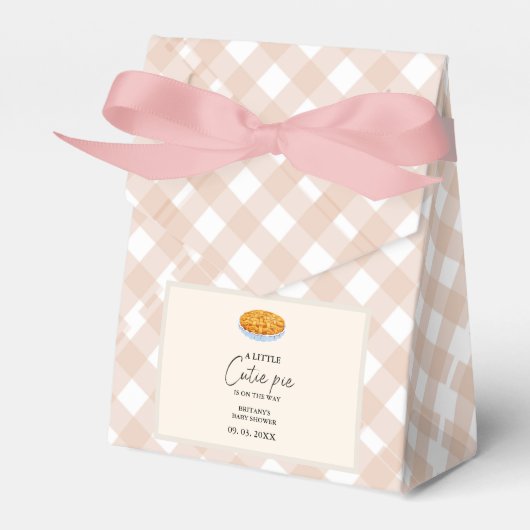 Boho Little Süsse Pie Erntedank Babydusche Geschenkschachtel (Vorderseite)