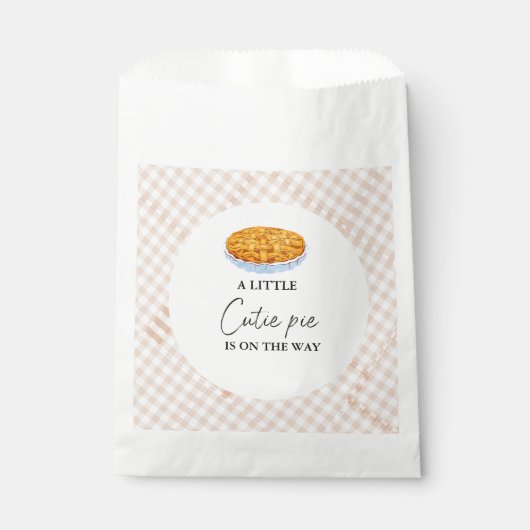 Boho Little Süsse Pie Erntedank Babydusche Geschenktütchen (Vorderseite)