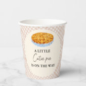 Boho Little Süsse Pie Erntedank Babydusche Pappbecher (Vorderseite)