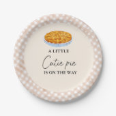 Boho Little Süsse Pie Erntedank Babydusche Pappteller (Vorderseite)