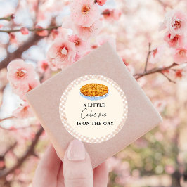 Boho Little Süsse Pie Erntedank Babydusche Runder Aufkleber