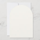 Boho Little Wildblume Watercolor Arch Babydusche Einladung (Rückseite)