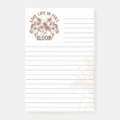 Boho Live Life in Full Bloom 3M Post-it® Notizen (Vorderseite)