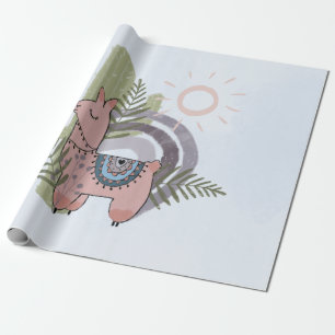 Boho Llama Geschenkpapier