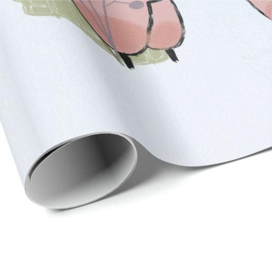 Boho Llama Geschenkpapier (Rolleneckpunkt)