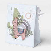 Boho Llama Geschenkschachtel (Rückseite)
