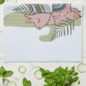 Boho Llama Geschirrtuch (Gefaltet)