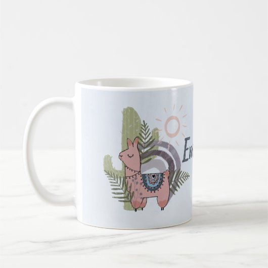 Boho Llama Kaffeetasse (Links)