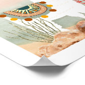 Boho Llama Kinderzimmer Poster (Ecke)