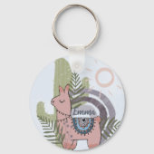 Boho Llama Schlüsselanhänger (Vorderseite)