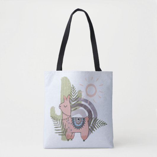 Boho Llama Tasche (Vorderseite)