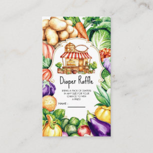 Boho Locally Grown Farmer's Market Baby Shower Begleitkarte