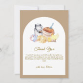 Boho Locwn Grown Farm Chicken Mouse Baby Shower Dankeskarte (Vorderseite)