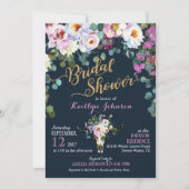 Boho Longhorn Kuh Skull Floral Brautparty Einladung (Vorderseite)