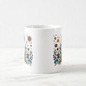 Boho Lotus Mind Meditation Kunst Kaffeetasse (Mittel)
