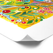 Boho Love Birds Poster (Ecke)