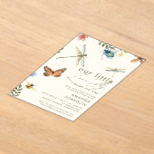 Boho Love Bug Insects Dragonfly baby shower  Acryleinladungen (Ablage )