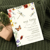 Boho Love Bug Insects Dragonfly baby shower  Einladung