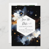 Boho Lovely Celestial Wedding Save The Date (Vorne/Hinten)