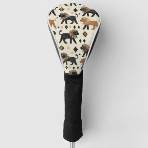 Boho-Löwen-Tribal-Safari-Muster Golf Headcover