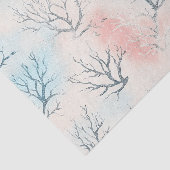 Boho Luxe Wasserfarbe Küstenkorallenmuster (1) Seidenpapier (Ausschnitt)