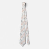 Boho Luxe Wasserfarbe Küstenkorallenmuster (2) Krawatte (Vorderseite)