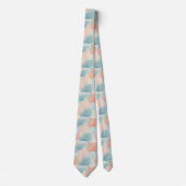 Boho Luxe Wasserfarbe Küstenkorallenmuster (5) Krawatte (Vorderseite)