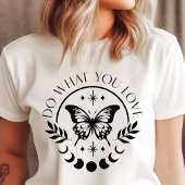 Boho macht, was Sie Liebe Schmetterlingsmotivation Tri-Blend Shirt