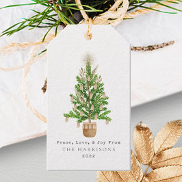 Boho Macrame Christmas Tree Geschenkanhänger