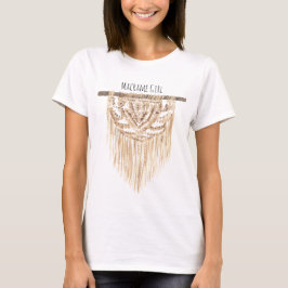 Boho Macrame Girl T-Shirt