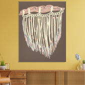 Boho Macrame Hanging Painting Art Leinwanddruck (Insitu (Wohnzimmer))