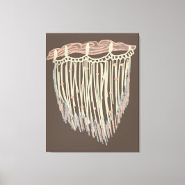 Boho Macrame Hanging Painting Art Leinwanddruck