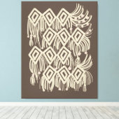 Boho Macrame Hanging Painting Leinwanddruck (Insitu (Holzboden))