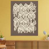 Boho Macrame Hanging Painting Leinwanddruck (Insitu (Wohnzimmer))