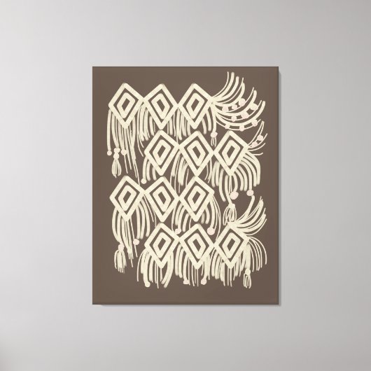 Boho Macrame Hanging Painting Leinwanddruck (Vorderseite)